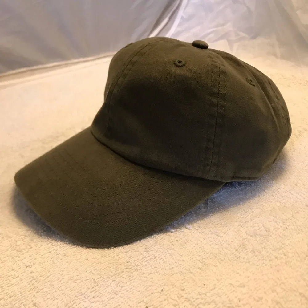 BDG Olive Green Adjustable Cotton Ball Cap